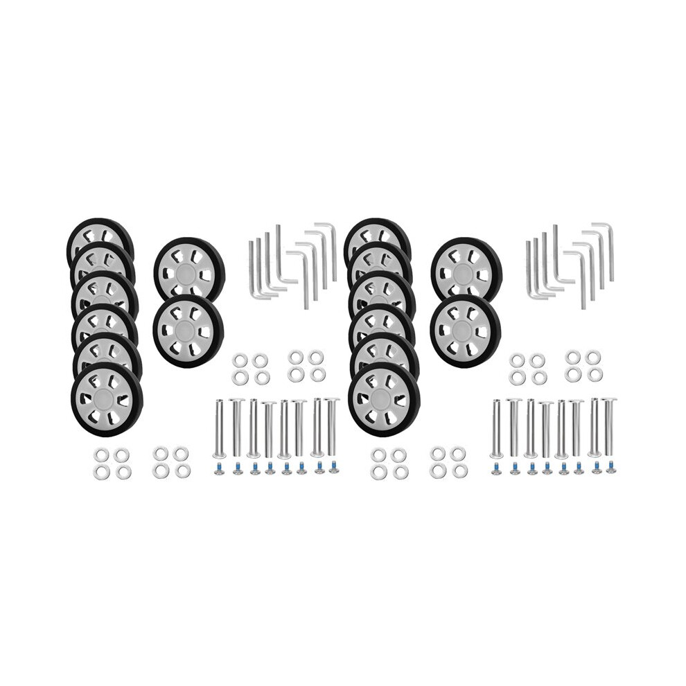 16Pc Luggage Wheels Replacement,Dia 2.16In/55Mm Thick 0.47In/12Mm Resistant Rubber Mute Caster Replacement For Luggage B 6034035153916