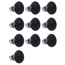 10X Hot 75W E27 Lampada Riscaldante per Animali Domestici Lampada Nera un Infrarossi con Emettitore di Calore nel Ceramica Lampadina per Rettili