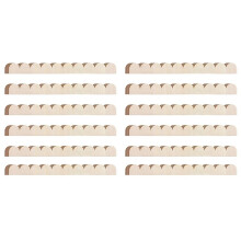 48 Pièces de Moulures Décoratives en Bois Festonné Brut pour Meubles Muraux et Étagères