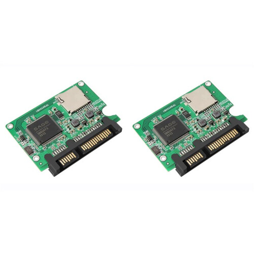 2X TF to  Adapter for Notebook TF Micro- to  SSD Hard Disk Adapter Converter