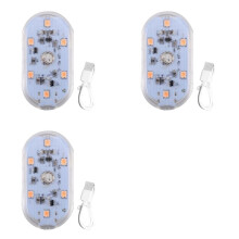 3X 6LED Samochodowe Światła Dotykowe Akumulator Wnętrze Samochodu Światło Kopułkowe Sufitowe Lampy do Czytania Bagażnik Magnetyczna Lampa, D