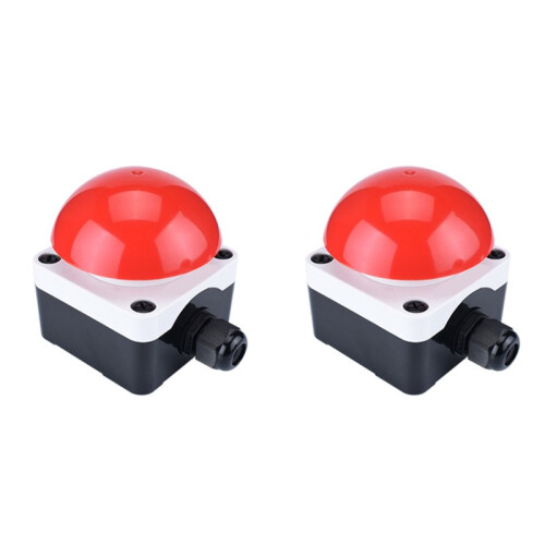 2X E-Stop Pedal Push Button Without Fixation Waterproof Self Reset Momentary Foot   Mushroom