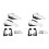 4x White Universal Motorcycle Handguard Motocross Hand Guard Protector for Motorcycle 22mm Handlebar Protector 1