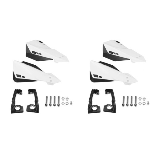 4x White Universal Motorcycle Handguard Motocross Hand Guard Protector for Motorcycle 22mm Handlebar Protector