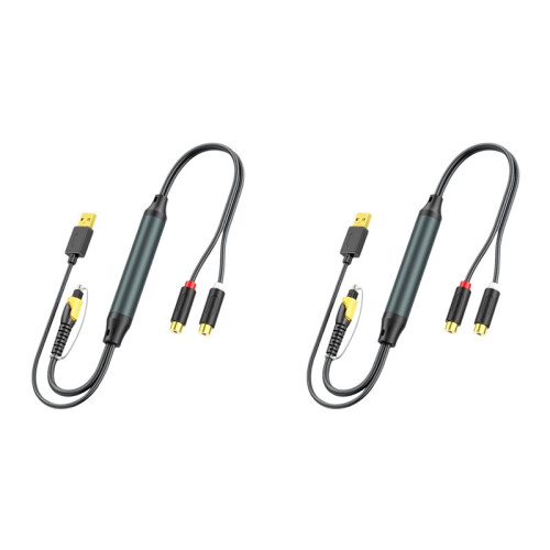 2X Digital Optical to 2RCA Audio Conversion Cable TV Projector Optical Digital Audio Output to Amplifier and Speakers