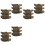 30PC Skiffers Baseboard Corner Protectors,Solid Brass Skirting Board Protectors,Baseboard Corner Protectors Bronze 1