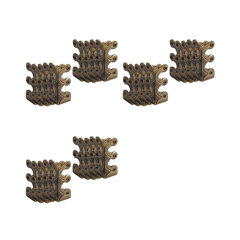 30Pc Skiffers Baseboard Corner Protectors,Solid Brass Skirting Board Protectors,Baseboard Corner Protectors Bronze 6033381186708