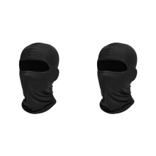 2X Volledige Gezichtsbedekking, Anti-UV, Ademend, Nekmasker, Fietswarmer, Winddicht, Zwart