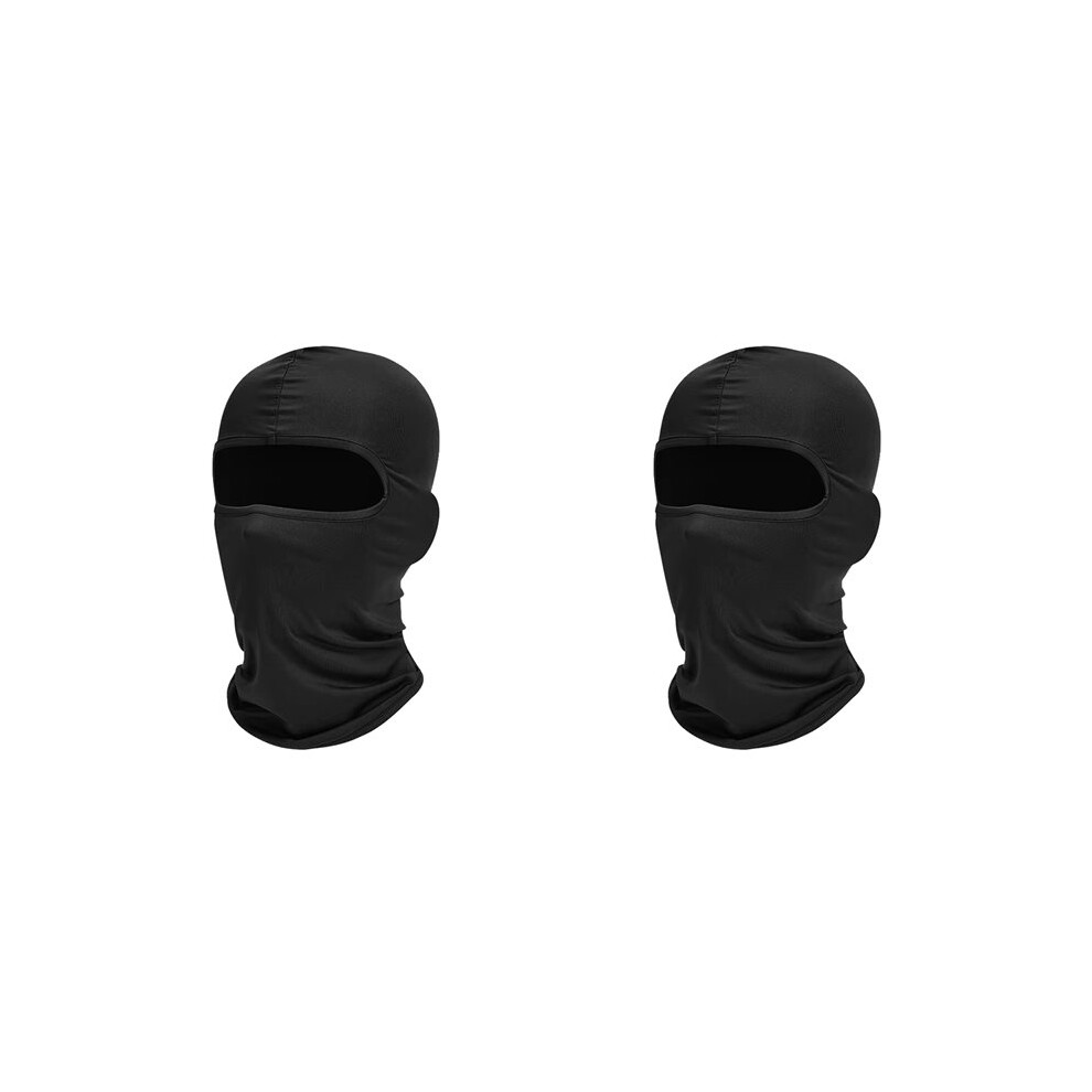 2X Full Face Cover Anti-Uv Breathable Neck Full Mask Cycling Warmer Windproof Black