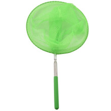 4X Outdoor Catching Catching Butterfly Net Fishing Net Bag Stainless Steel Telescopic Fishing Net Tool Green