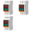 3X Dual Display Combination Rail Type Single Phase Digital Meter Digital Din Rail Power Meter AC Voltmeter Ammeter 1