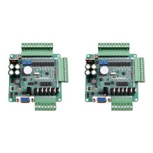 2X FX3U-14MT Alta Velocidade com Controlador Programável Analógico PLC Placa Industrial FX3U-14MT
