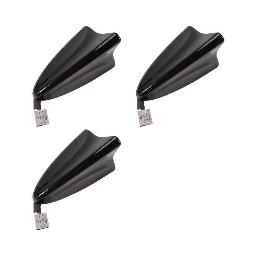 3X 962102W000 Car Roof Fin Positioning Antenna Generator Spoiler Wing For Santa Fe 2013-2016 Black 6031808996718