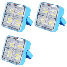 3X Rechargeable Solar LED Spotlight - USB Outdoor Floodlight, Powerful Projector Construction Lamp