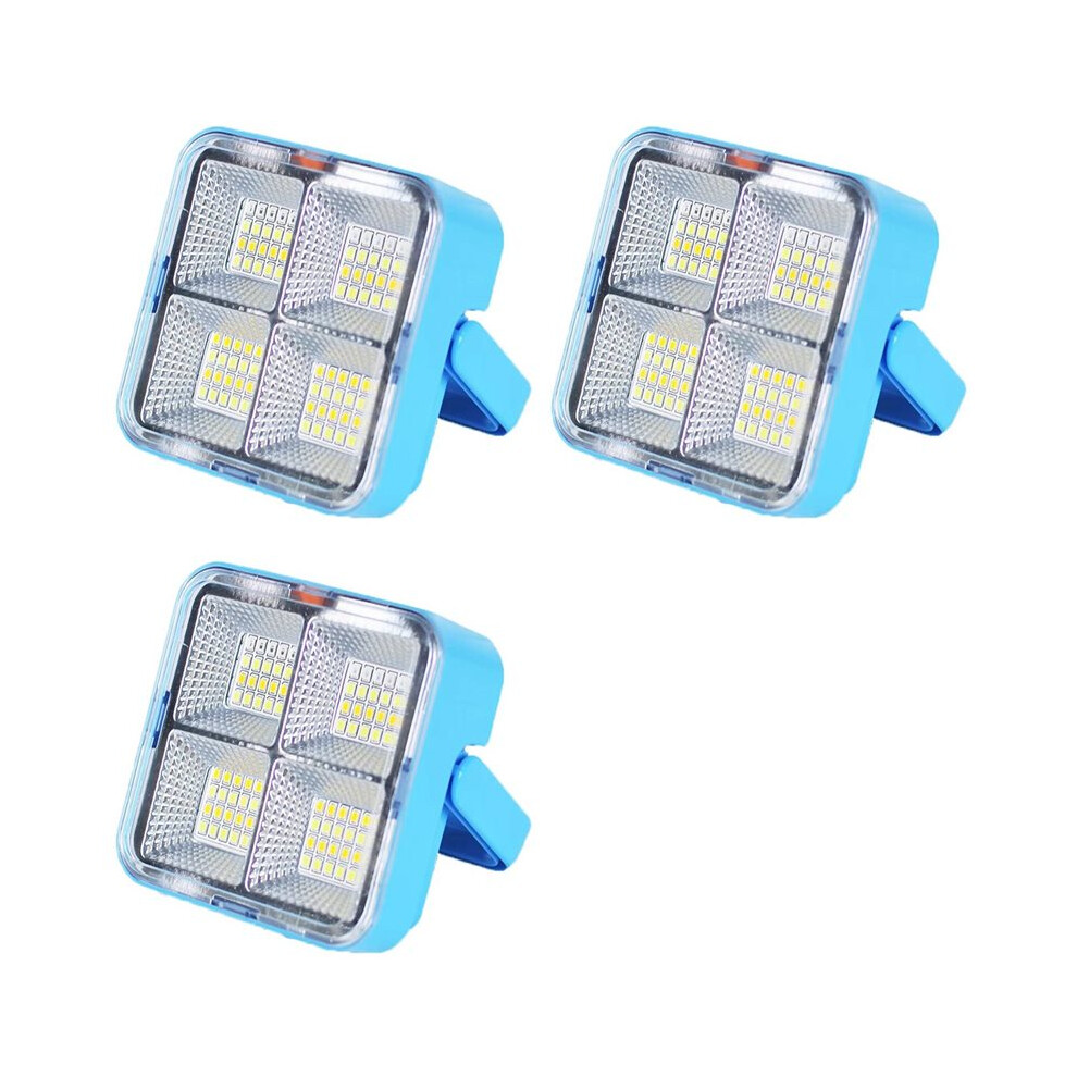 3X Rechargeable Solar Led Spotlight - Usb Outdoor Floodlight, Powerful Projector Construction Lamp 6032982410342