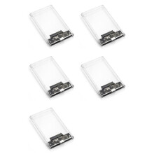 5X USB 3.0 Externe Harde Schijf Behuizing 2.5 Inch SSD Externe Harde Schijf Behuizing HDD Behuizing Transparante Harde Schijf Boxen