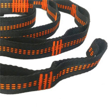 3X Buitenhangmat Boomriemen Boombindertouw Hoge Draagkracht Nylon Gordel Rotsklimmen Platte Riemhoes Oranje