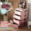 Homcom Four-Tier Kids Storage Boxes, Plastic Storage Units with Four Drawers, Pink 4