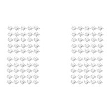 Hooks for Outdoor String Lights Clips 100 Pack Clips Clear Light Hook with 100 Waterproof Adhesive Backing for Lamp