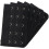 Black 5 Rows Hook and Eye Tape Extension Bra Strap Extender 20 Pcs for Women 5