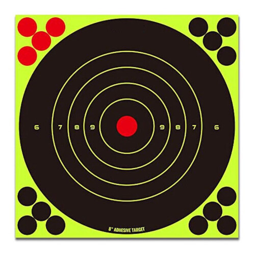 200pcs Fluorescent Green Target Stickers Bow and Stickers 1