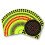 200pcs Fluorescent Green Target Stickers Bow and Stickers 5