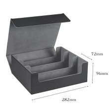 2X 1800+ Card Deck Case for Trading Cards, Magnetic Card Storage Box Top Side-Loading Deck Case Game Cards Box