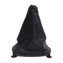 Car PU Leather Manual Gear Shift Lever Dust Cover for Sportage Black
