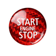 Carbon Fiber Engine Start Stop Button Interior Trim Cover Sticker for Cooper R55 R56 R57 R58 R59 R60 R61(A)