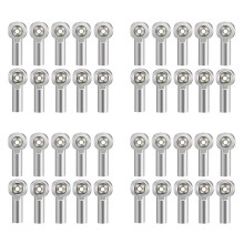 40Pcs M4 Metal Tie Push Link Rod End Joint Holderfor 1/10 RC Truck Buggy Crawler Car