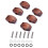 24 Pcs/Set Guitar Tuning Peg Buttons, Tuning Pegs Knobs Machine Heads Buttons for Guitar 2