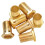 12 Pieces Guitar String Tuning Key Pegs/Machine  Knobs(for Left and Right) with Ferrules,Threaded Bushings(Gold) 8