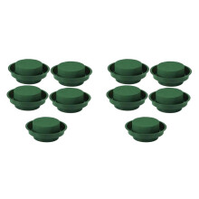 10 Paket DIY Blumen Arrangement Kit Grüner Runder Nasser Blumen Schaum mit Schüssel, Hochzeit Gang Blumen, Party Dekoration