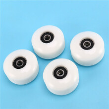 Skateboard Wheels with Bearings 52x30mm Street PU Wheels Skateboard Parts Longboard Wheels (Set of 16) White