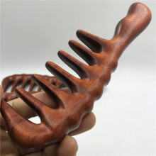 5X Peine para Desenredar - Peine de Madera de Dientes Anchos para Cabello Rizado - Sin Peine de SáNdalo de Madera Natural EstáTico