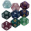 36Pcs Pearl 12-Sided Astrology  Signs Dice for  Divination Toys  Multi Sided Dice Type A 2