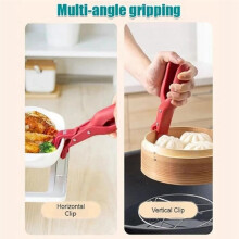 12X Multifunctionele Anti-Verbrandingskomhouderclip voor Keuken, Anti-Verbrandingskookplaattang Komclips C