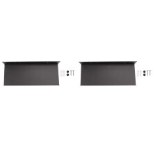 2X Metalen Wandplanken, Zwarte Zwevende Planken, Badkamerrekken, Wandrekplanken, Wandgemonteerde Keukenkruidenrekken (30cm)
