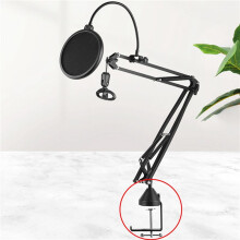 3X Hoch Leistungs Metall Tisch Montage Klemme Cantilever Halterungs Klemme für Mikrofon AufhäNgung Ausleger Scheren Arm StäNder Halter