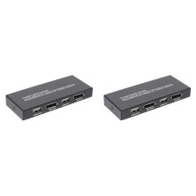 2X KVM , 4K@60Hz DP USB Switcher for 2 Computer Share Keyboard Mouse Printer and Ultra HD Monitor