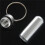 4X Silver Pill Medicine Box Case Holder Container Capsule Bottle Keyring Keychain 5