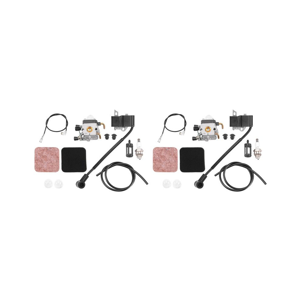 2X Ignition Coil Carburetor Kit For Fs80r Fs85 Fs80 Hs80 Ht75 Hs75 Hs85 Km85 Carburetor 6032469451936