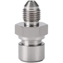 2X 4AN Male to M10x1.0 Metric Inverted Flare Female Brake Adapter Fitting Stainless Steel