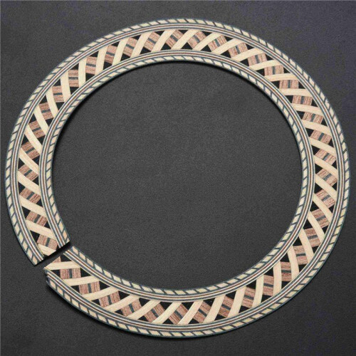3X TräInläGg för Klassisk Gitarr Soundhole Rosett Innerdiameter 93Mm