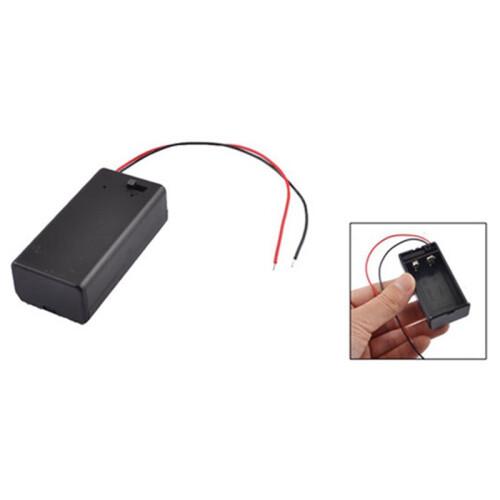 4X Black Plastic Storage Pair SBH-9V Batteries  Battery Holder Case Box