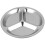 10X Stainless Steel 3 Sections Round Divided Dish Snack Dinner Plate Diameter 24Cm 2