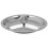 10X Stainless Steel 3 Sections Round Divided Dish Snack Dinner Plate Diameter 24Cm 6