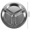 10X Stainless Steel 3 Sections Round Divided Dish Snack Dinner Plate Diameter 24Cm 7