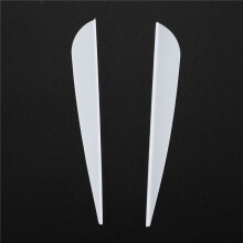 Arrows Vanes 4 Tum Plast Feather Fletching för DIY Archery Arrows 200 Pack (Vit)