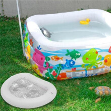 Bassin de Bain de Pieds Gonflable, Bassin de Bain de Trempage des Pieds, Lavabo de Piscine pour Marchepied de Piscine